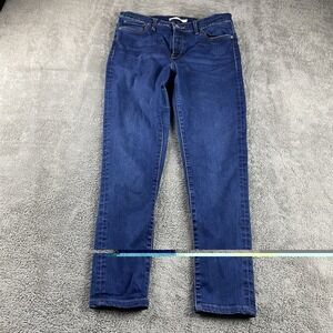 Levis 310 Shaping Super Skinny Stretch Jeans Womens 31 Blue Medium Wash Mid Rise